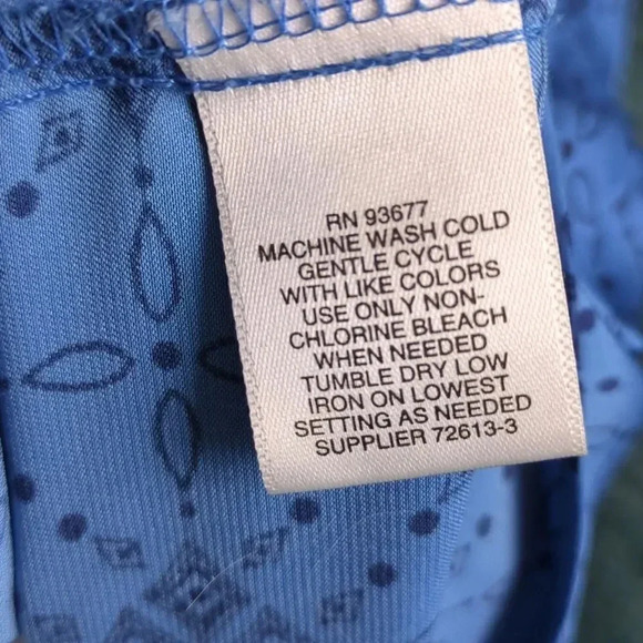 For Kitty Rescue! Liz Claiborne Blouse Geometric Pattern - Picture 10 of 10